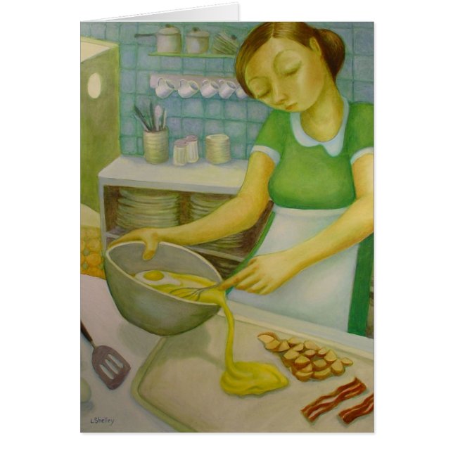 Diner - Eggs and Bacon - by Lora Shelley (Front)