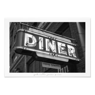 Diner / Fresh Doughnuts || Decorative Print 19" x
