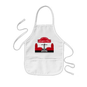 Diner Kitchen Restaurant Kitchen Grill Chef Baker Kids Apron