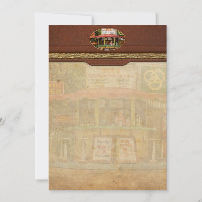Diner - Try our 25 cent platter 1940 Invitation (Front)