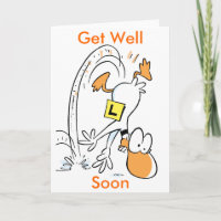 Ding Duck Cartoon Get Well Soon