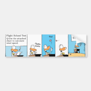 Ding Duck Flight Theory Class Bumper Sticker