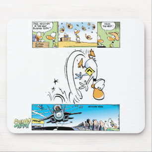 Ding Duck Funny Cartoon Mousepad