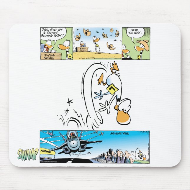 Ding Duck Funny Cartoon Mousepad (Front)