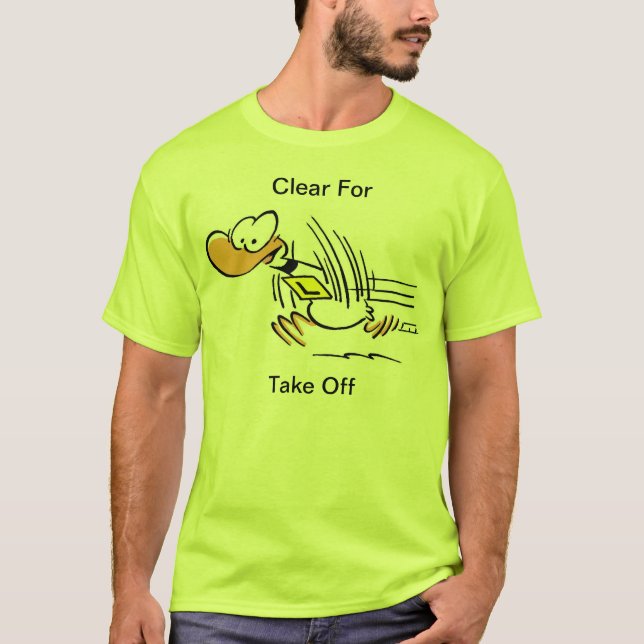 Ding Duck Take Off Aviation Shirt (Front)