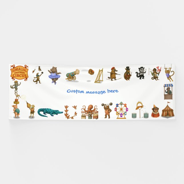 Dingaling Bros Circus acts Banner (Horizontal)
