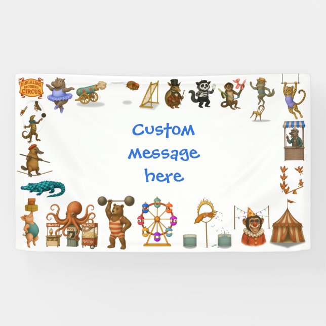 Dingaling Bros Circus acts Banner (Horizontal)