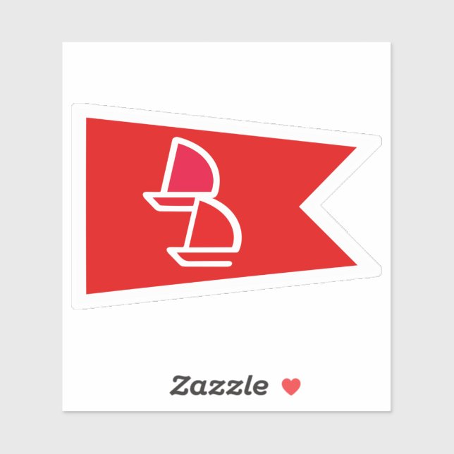 Dinghy Dames Burgee Vinyl Decal Sticker (Sheet)