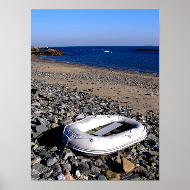 Dinghy in Guernsey Poster (Front)