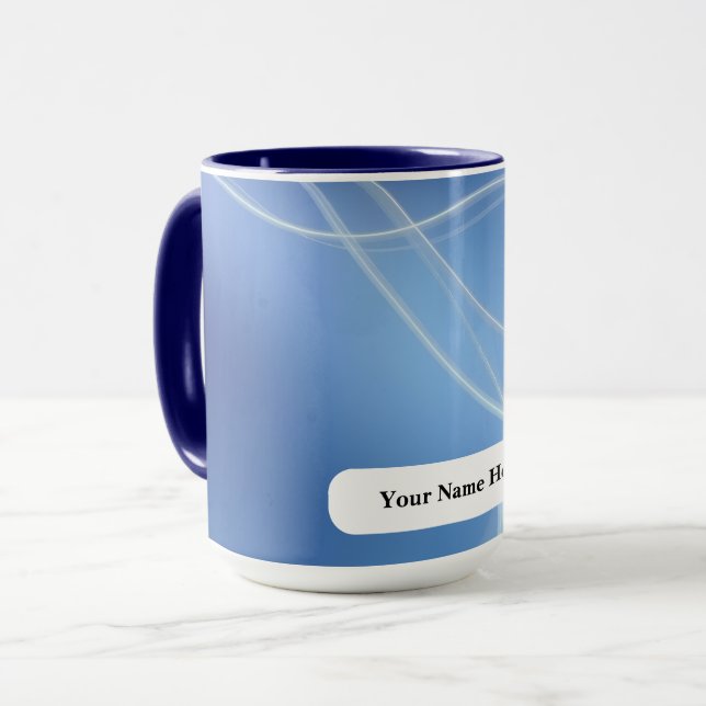 Dingin Icy Pearl Vapour Lines Mug (Front Left)