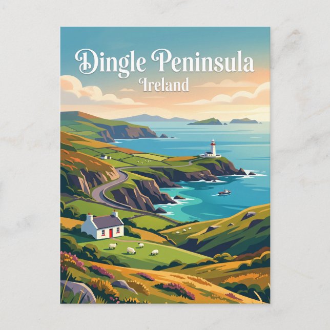 Dingle Peninsula Ireland Postcard (Front)