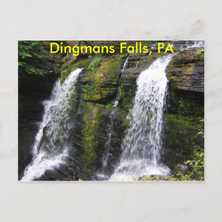 Dingmans Falls, PA Postcard