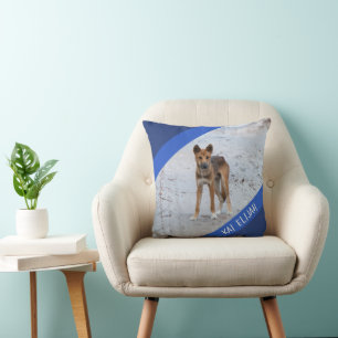 Dingo Australia Wild Dog Custom Blue Boys Cushion