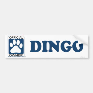 Dingo Blue Bumper Sticker