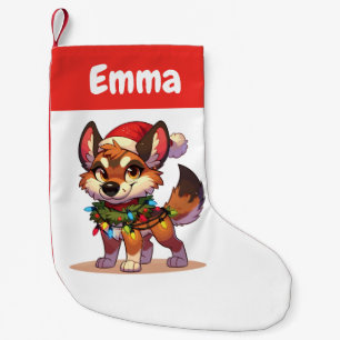 Dingo Merry Christmas Winter Animals Cute Dingos Small Christmas Stocking