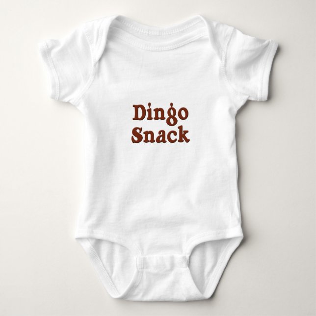 Dingo Snack Baby Bodysuit (Front)