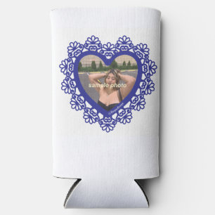 Dingus Heart Lace Frame Seltzer Can Cooler