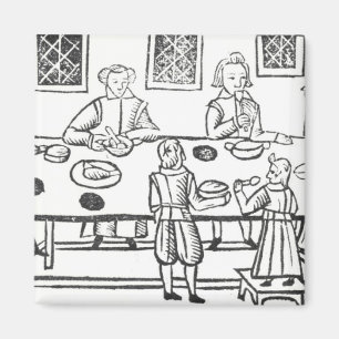 Dining at Home, from the Roxburghe ballads Magnet
