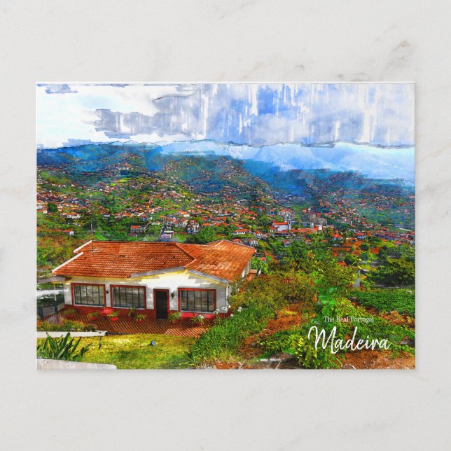 Dining in Madeira , Portugal  Postcard (Front)