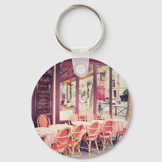Dining In Paris Al Fresco Key Ring (Front)