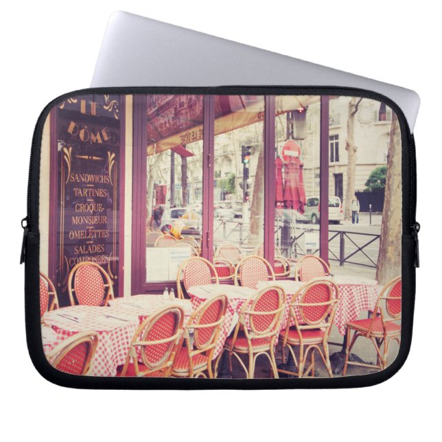 Dining In Paris Al Fresco Laptop Sleeve (Front)
