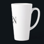 Dining Kitchen Men Text Mugs Cups Latte Mug<br><div class="desc">Men Text or Name or Word

Black Colour Text word

Vidaloka font

Size is Large Latte Mug,  17oz 

Nice and Easy to clean

It is very suitable for Anyone,  Especially for Men</div>