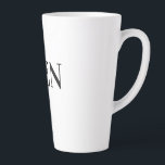 Dining Kitchen Men Text Mugs Cups Latte Mug<br><div class="desc">Men Text or Name or Word

Black Colour Text word

Vidaloka font

Size is Large Latte Mug,  17oz 

Nice and Easy to clean

It is very suitable for Anyone,  Especially for Men</div>