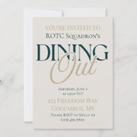 Dining Out - Modern Serif Military