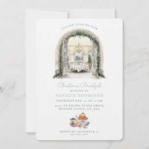 Dining Room Table   Christmas Breakfast Invitation