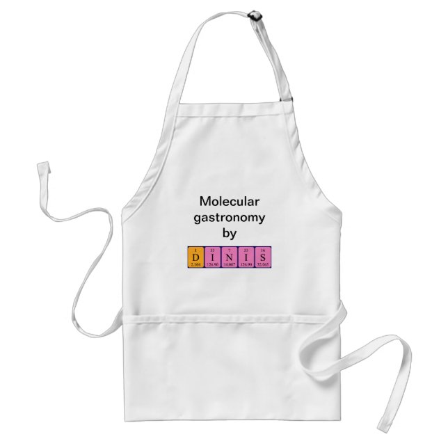 Dinis periodic table name apron (Front)