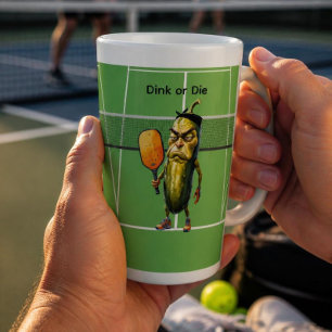 Dink or Die Pickleball Latte Mug