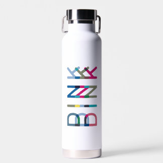 Dink Pickleball Fun Chic Blue Green Pink Yellow St Water Bottle