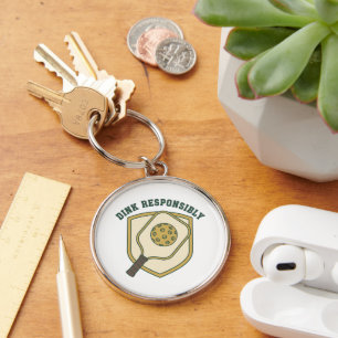 Dink Responsibly Key Ring