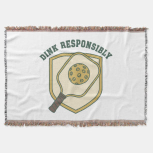 Dink Responsibly Throw Blanket