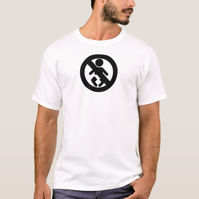 DINK Spawn Free No Baby T-Shirt (Front)