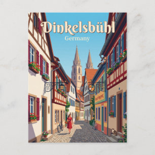 Dinkelsbühl Old Town Alley Germany Postcard