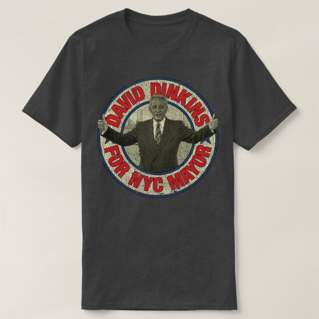 Dinkins For NYC Mayor 1989 T-Shirt (Design Front)
