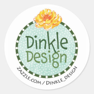 Dinkle Design  Classic Round Sticker