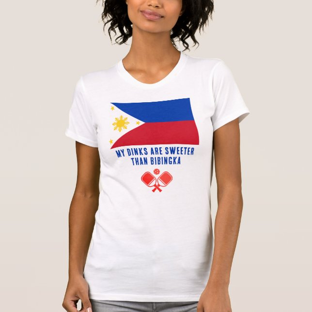 DINKS SWEETER THAN BIBINGKA Philippines Pickleball T-Shirt (Front)