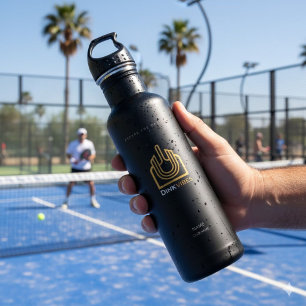 DINKVIBES Elite Luxury Custom Name Water Bottle - 