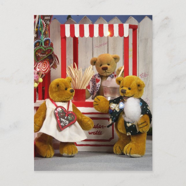 Dinky Bears Fairground Fun Postcard (Front)