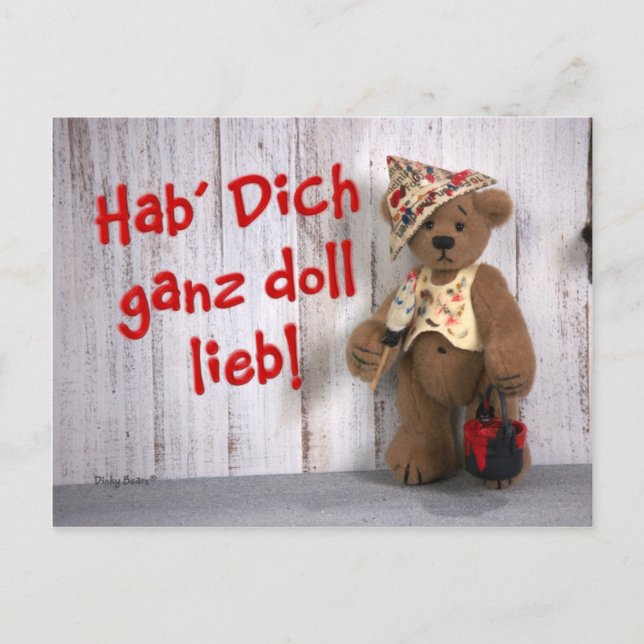 Dinky Bears: Liebeserklärung Postcard (Front)