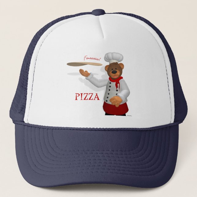 Dinky Bears Pizza Baker Trucker Hat (Front)