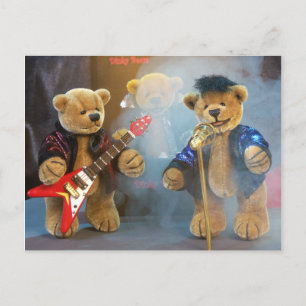 Dinky Bears Rockband Postcard