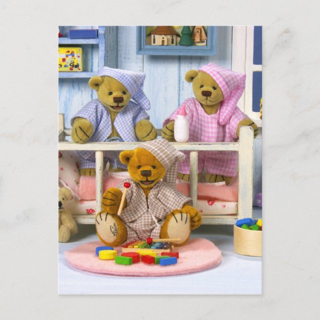 Dinky Bears Slumber Party Postcard (Front)