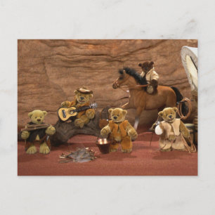 Dinky Bears: Wild West Life Postcard
