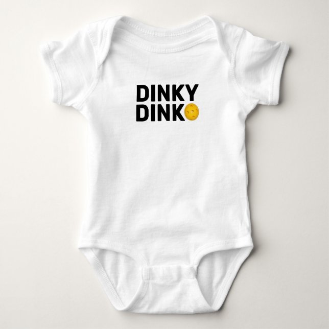 "Dinky Dink" Bodysuit for a Pickleball Baby (Front)