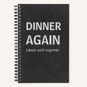 Dinner Again Recipe Book Kitchen Notebook