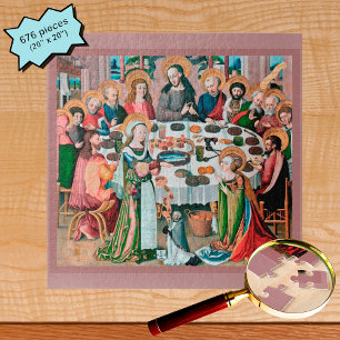 Dinner at Bethany (M 055) Jigsaw Puzzle