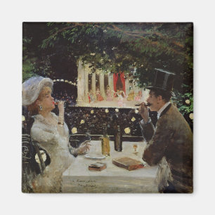 Dinner at Les Ambassadeurs, c.1882 Magnet